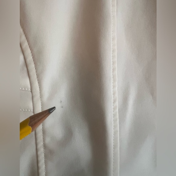 ❄️The North Face Soft Shell White Moto Style Jacket Size Small Fleece Lined - Picture 10 of 13